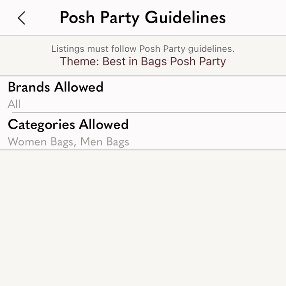 “Best in Bags” Posh Party
Sunday  4/6/25 - Picture 3 of 6